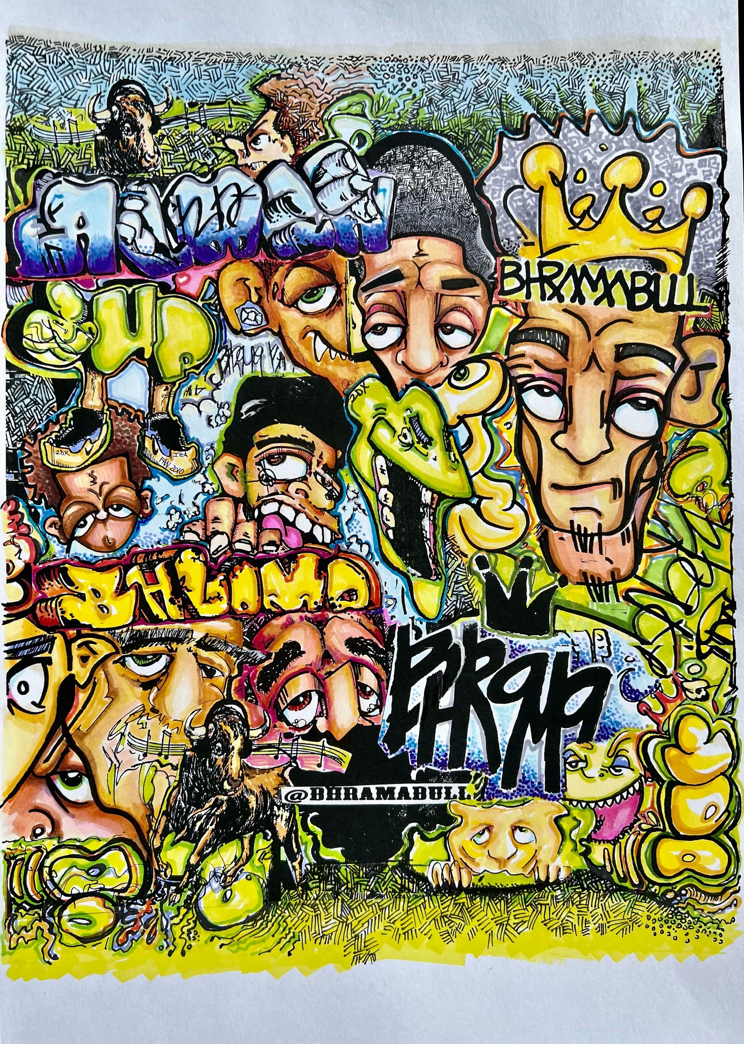 Bhramabull Doodle Poster