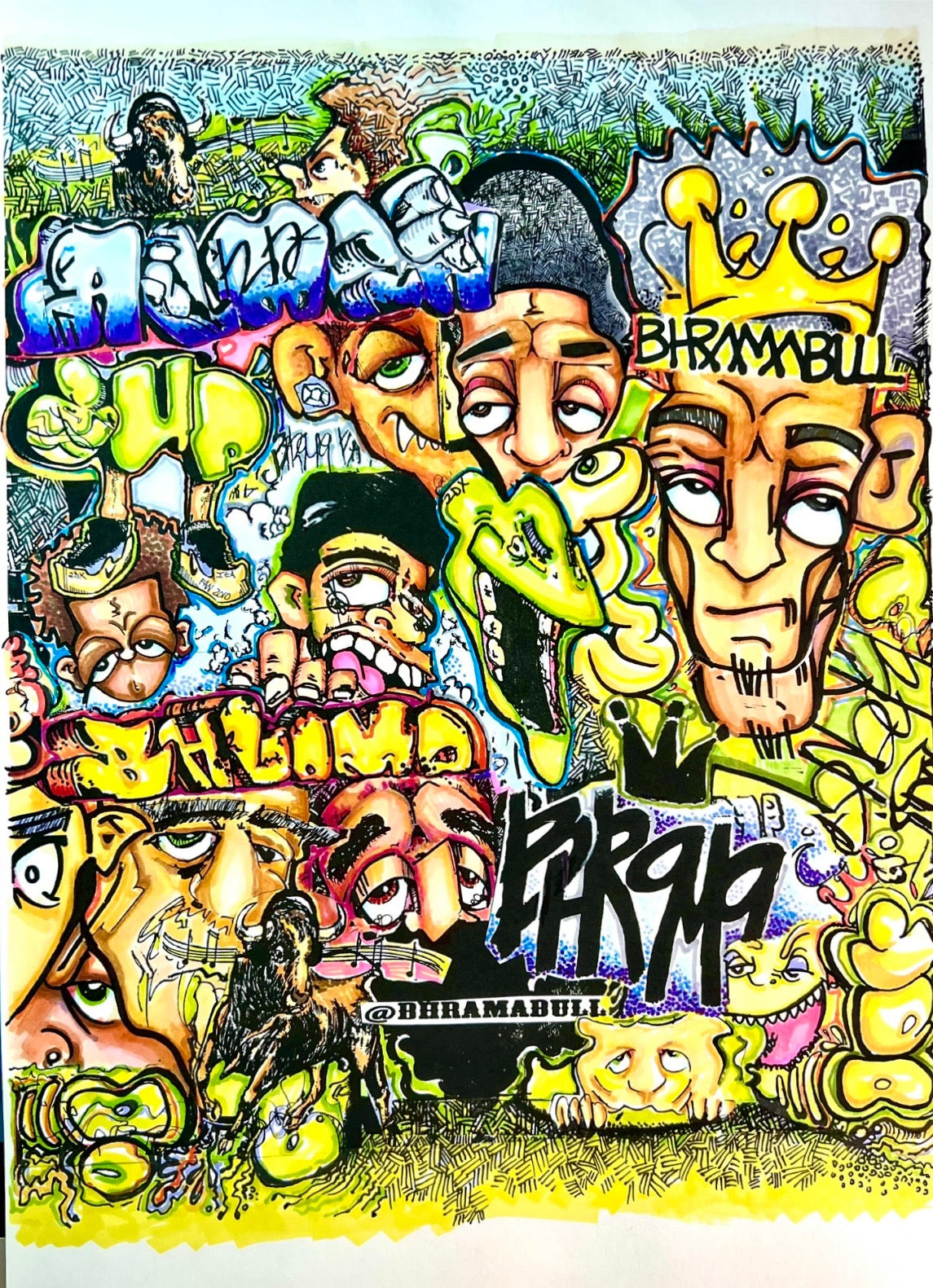 Bhramabull Doodle Poster