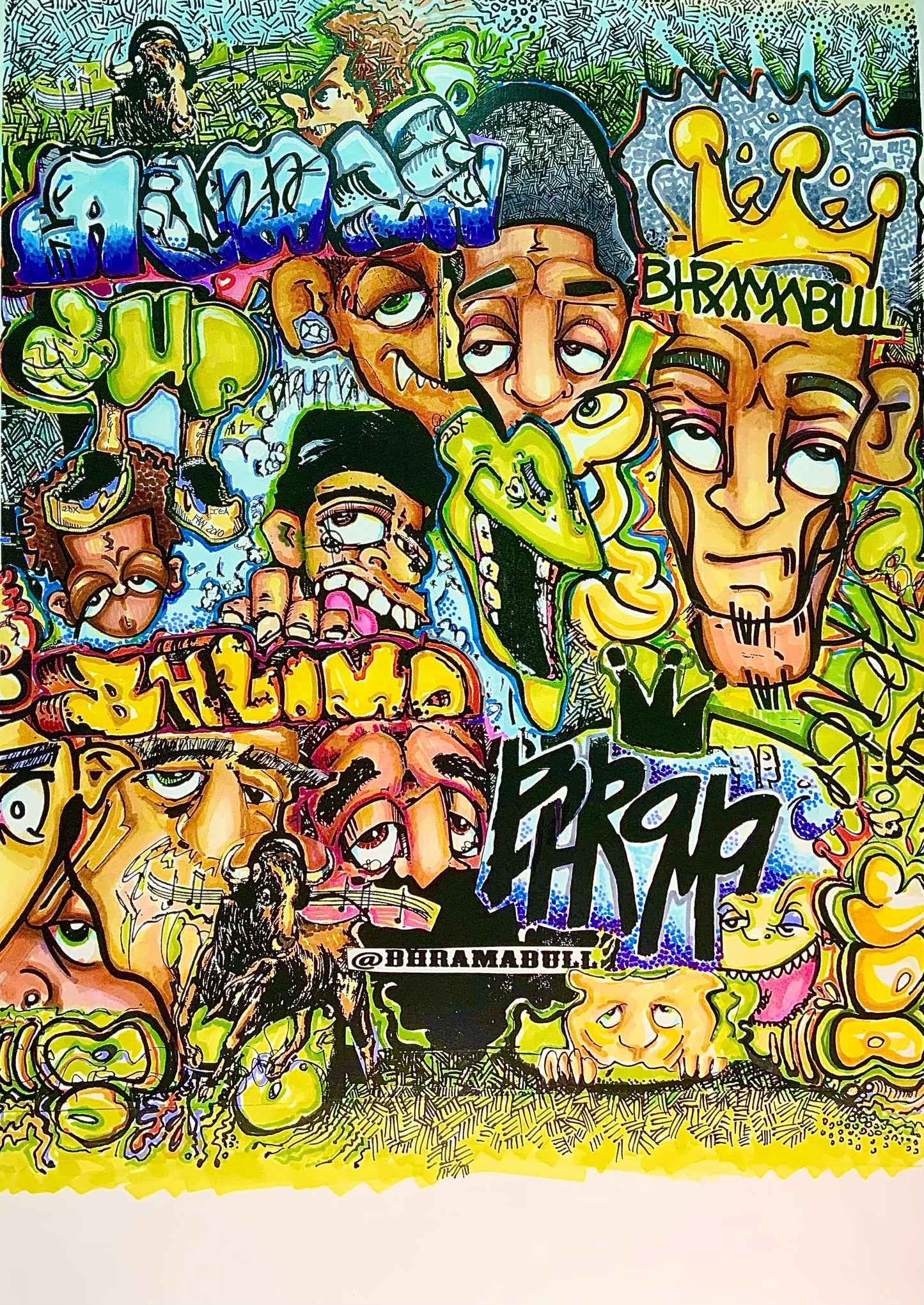 Bhramabull Doodle Poster