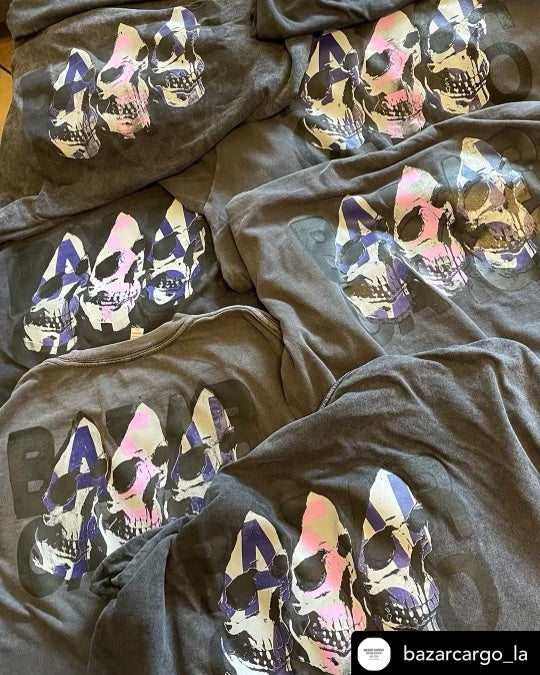 Short Sleeve Gryndfest x Bazaar Cargo Evolution Tee (GREY)